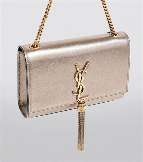 ysl gold clutch with tassel|KATE TASSEL SMALL IN METALLIC LEATHER .